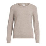 Vila Clothes Beige Viscose Sweater VI-7867000127-IT40|S