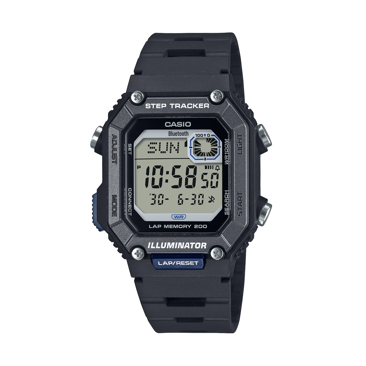CASIO COLLECTION Mod. STEP TRACKER LAP 200 - BLACK WS-B1000-1AVEF