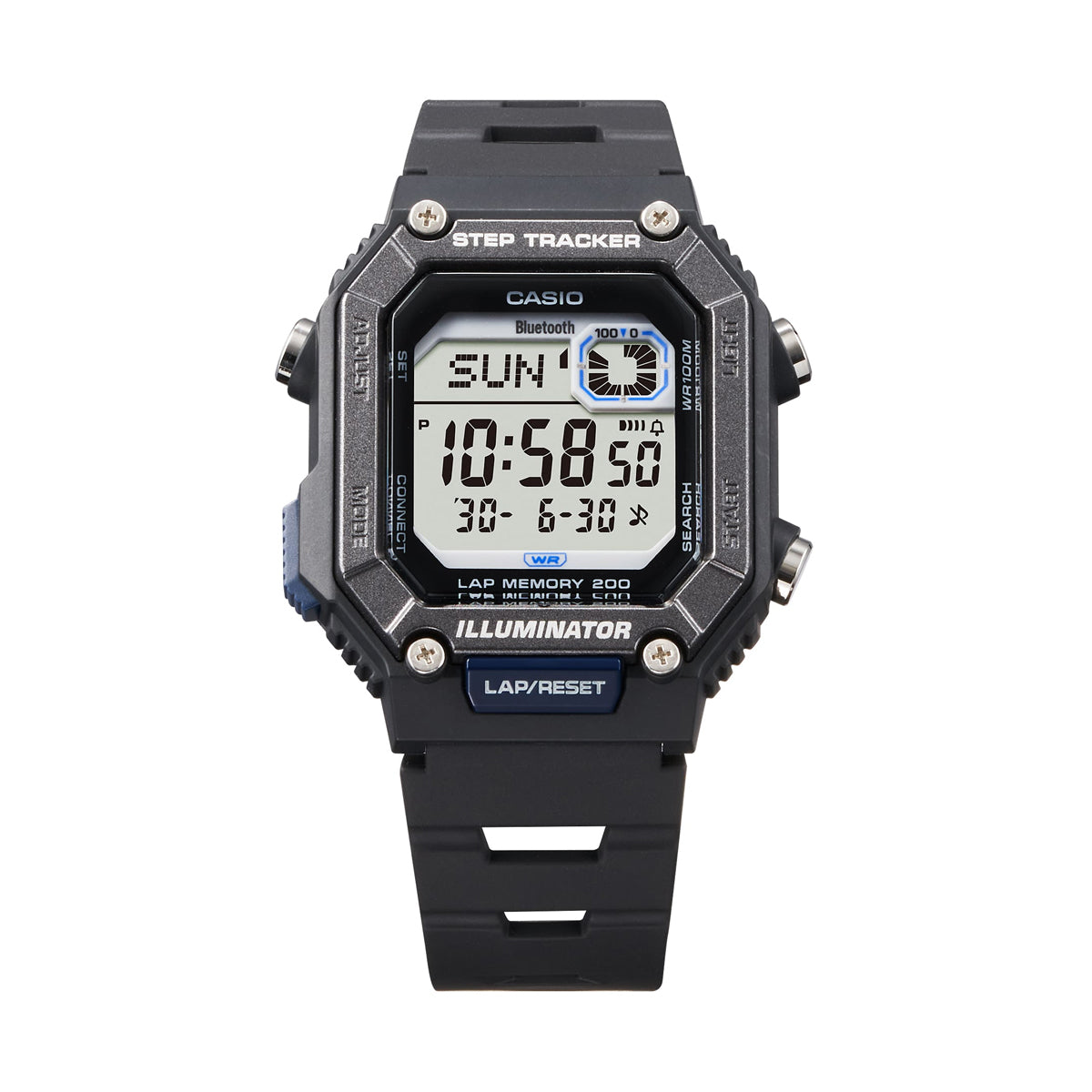 CASIO COLLECTION Mod. STEP TRACKER LAP 200 - BLACK WS-B1000-1AVEF