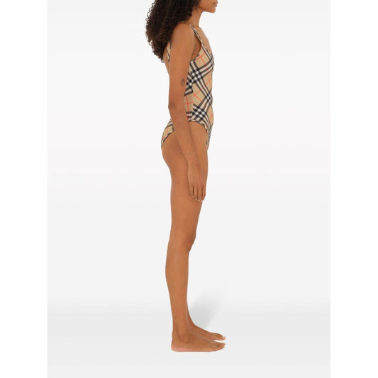 Burberry check-pattern swimsuit