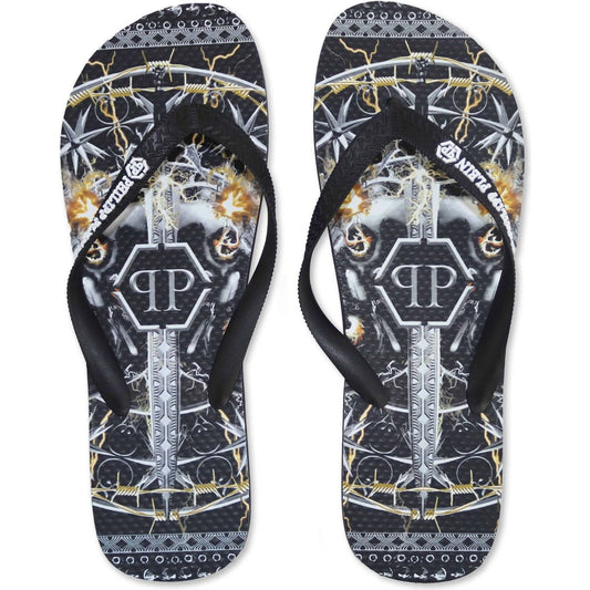 Philipp Plein Infradito e Ciabatte BRD_90199_BLACK-MULTI:378443